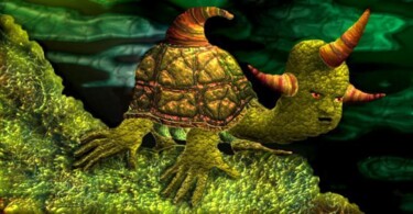 Digital Arts titled "Turtleman" by Mariano Petit De Murat, Original Artwork