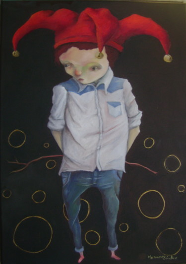 Pintura titulada "Fin de fiesta" por Mariano Sánchez, Obra de arte original, Oleo