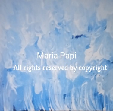 Painting titled "Χριστουγεννα μπροστ…" by Maria Pape, Original Artwork, Acrylic