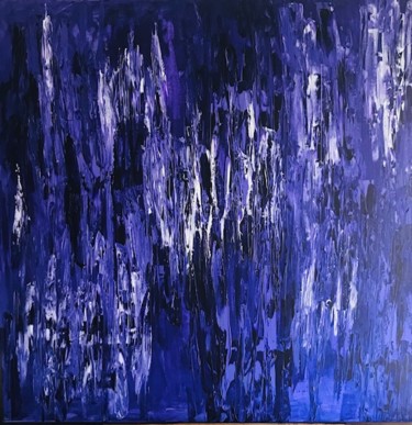 Schilderij getiteld "Enjoy the silence" door Marie Prat, Origineel Kunstwerk, Acryl Gemonteerd op Frame voor houten brancard