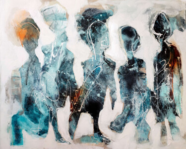 Картина под названием "Tell us about us" - Maria Penn, Подлинное произведение искусства, Акрил Установлен на Деревянная рама…