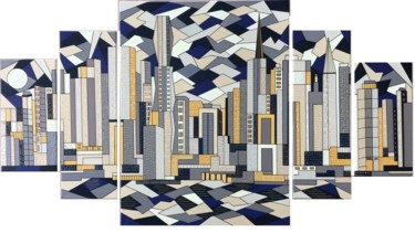 Malerei mit dem Titel "CHICAGO 2" von Galerieamb41, Original-Kunstwerk, Acryl