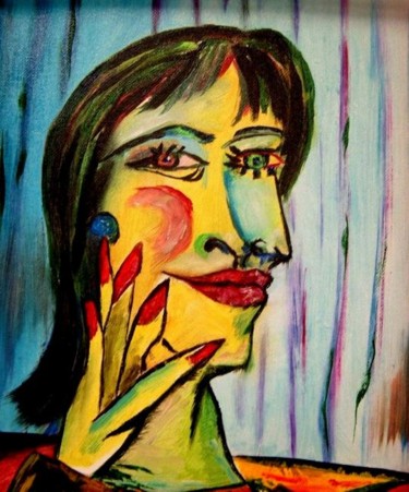 Painting titled "FACE OFF" by Maria Suppa, Original Artwork