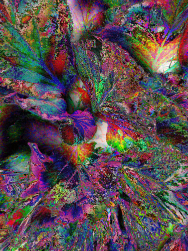 Arts numériques intitulée "le foglie in colore" par Mariateresa Sala, Œuvre d'art originale, Travail numérique 2D