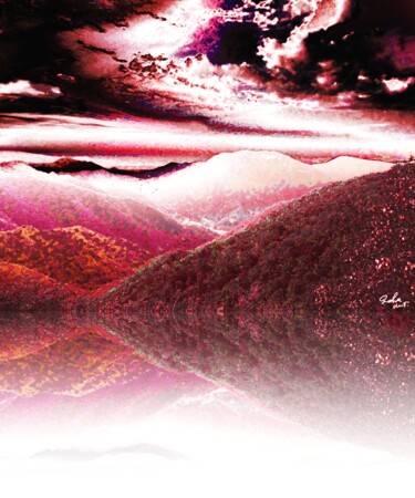 Arte digitale intitolato "verso l'infinito" da Mariateresa Sala, Opera d'arte originale, Collage digitale