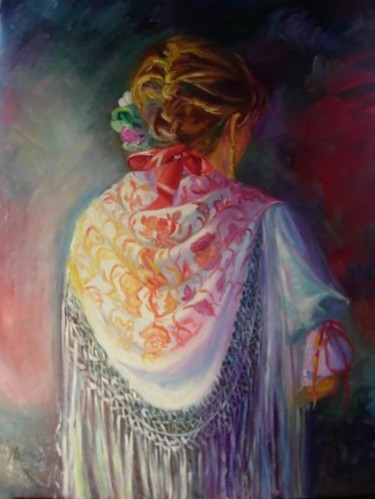 Pintura titulada "Sinfonia de colores" por Maria Teresa Aroz Ibañez, Obra de arte original