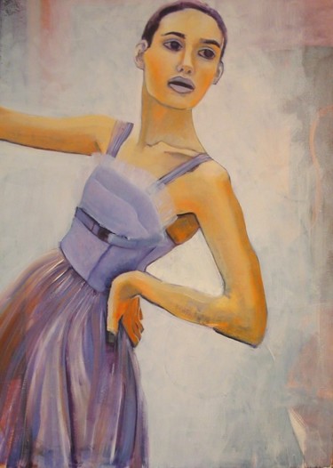 Pintura titulada "Bailarina" por María Valeria Fourcade, Obra de arte original