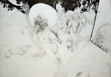 Dibujo titulada "Apendice" por Maribel Don, Obra de arte original