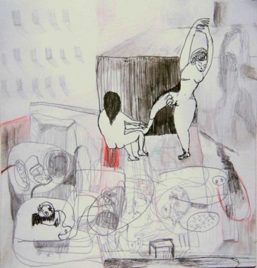 Dibujo titulada "sin titulo" por Maribel Don, Obra de arte original