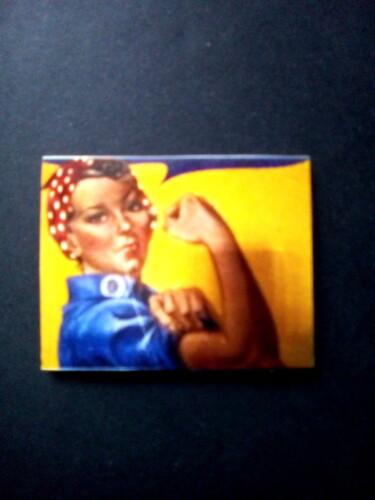 Collages titled "Broche Power" by Maribo, Original Artwork, Collages