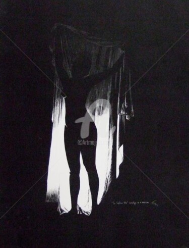Dessin intitulée "septième voile" par Bernard Maricau, Œuvre d'art originale