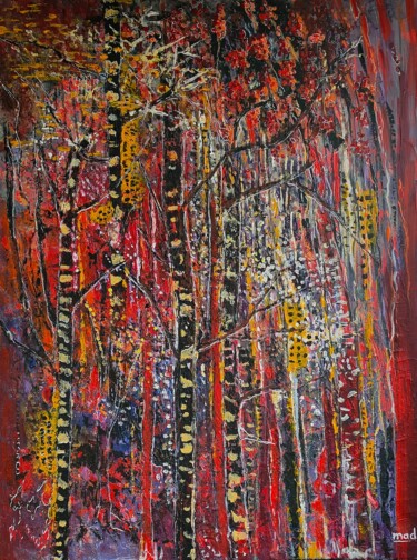 Картина под названием "Évasion africaine" - Marie-Agnès Dubois Lambert, Подлинное произведение искусства, Акрил Установлен н…