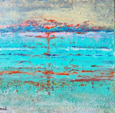 Pittura intitolato "Île du Levant, sole…" da Marie-Agnès Dubois Lambert, Opera d'arte originale, Acrilico Montato su Telaio…