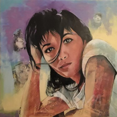 Kadınlar Tablo, akrilik, figüratif, sanat eseri Marie Andrée Hembert tarafından