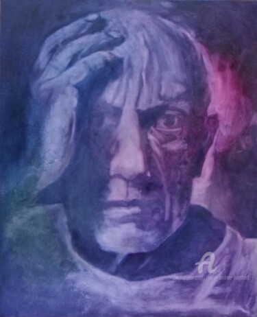 Pintura titulada "Picasso" por Marie Andrée Hembert, Obra de arte original, Oleo