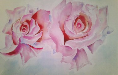 Painting titled "1214554038.jpg les…" by Marie-Ange Nicaise, Original Artwork, Watercolor