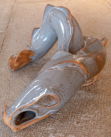 Sculpture intitulée "Gargouille" par Marie-Anne Guillemain, Œuvre d'art originale, Céramique