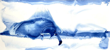 Peinture intitulée "Pays de Yupo : Scar…" par Marie-Annick Radigois, Œuvre d'art originale, Aquarelle