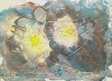 Ζωγραφική με τίτλο "15-04-poursuite-de-…" από Marie-Annick Radigois, Αυθεντικά έργα τέχνης, Ακουαρέλα