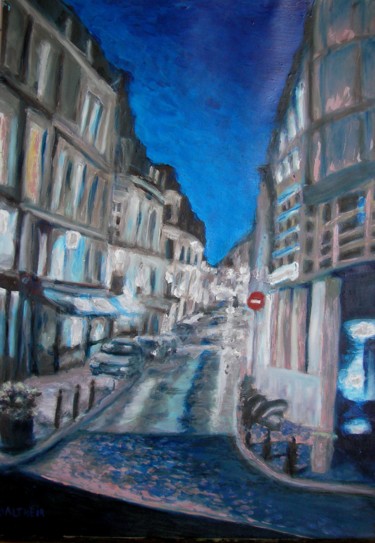 Peinture intitulée "Orléans, rue Adolph…" par Marie-Aude Balthéir, Œuvre d'art originale, Acrylique