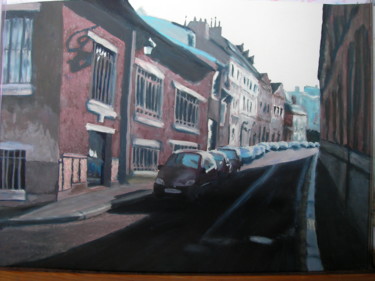 Painting titled "Rue d'Orléans." by Marie-Aude Balthéir, Original Artwork, Acrylic