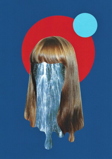 Коллажи под названием "cry cry" - Marie Belhade (Belma), Подлинное произведение искусства, Коллажи