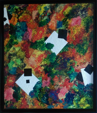 Painting titled ""Angoisse"" by Benjamin Kokot, Original Artwork, Acrylic