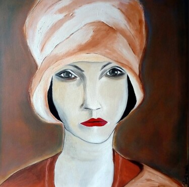 Painting titled "Senorita Lopez" by Marie Bony, Original Artwork, Acrylic