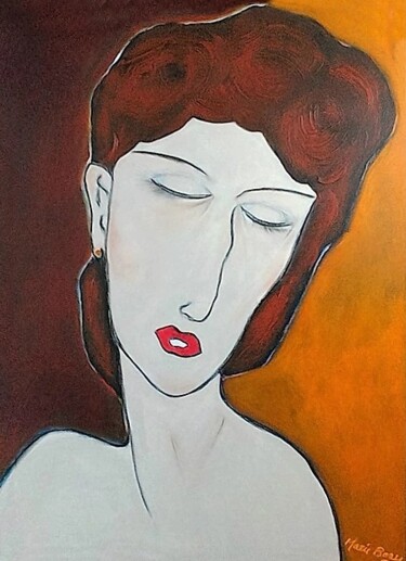 Peinture intitulée "Madame rêve" par Marie Bony, Œuvre d'art originale, Acrylique