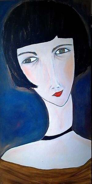 Peinture intitulée "Loulou" par Marie Bony, Œuvre d'art originale, Acrylique