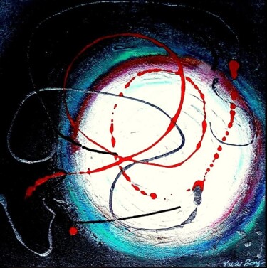 Peinture intitulée "Voyage astral" par Marie Bony, Œuvre d'art originale, Acrylique