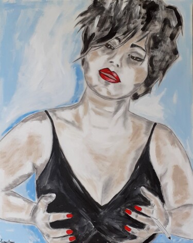 Schilderij getiteld "Marie. B." door Marie Bony, Origineel Kunstwerk, Acryl