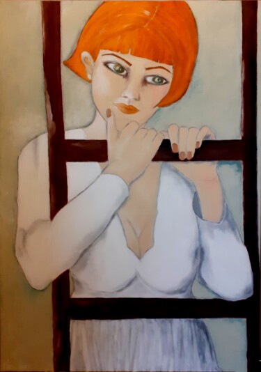 Painting titled "Le temps d'une pause" by Marie Bony, Original Artwork, Acrylic