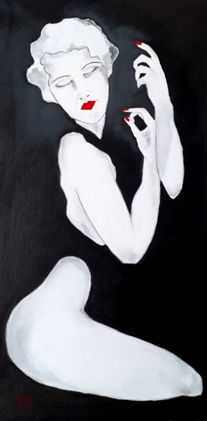 Painting titled "Rêve de danseuse" by Marie Bony, Original Artwork, Acrylic