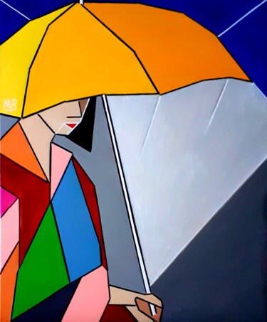 Peinture intitulée "En attendant la plu…" par Marie Bony, Œuvre d'art originale, Acrylique