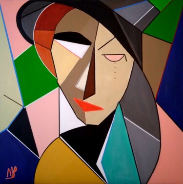 Peinture intitulée "Chapeautées" par Marie Bony, Œuvre d'art originale, Acrylique