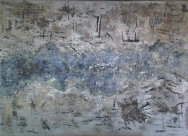 Peinture intitulée "Faille" par Marie-Cdanger, Œuvre d'art originale, Huile
