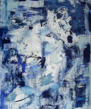 Peinture intitulée "Blue" par Marie-Cdanger, Œuvre d'art originale, Huile