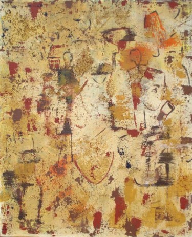 Peinture intitulée "Yellow" par Marie-Cdanger, Œuvre d'art originale, Huile