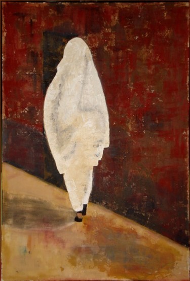 Peinture intitulée "Marocaine" par Marie-Cdanger, Œuvre d'art originale, Huile