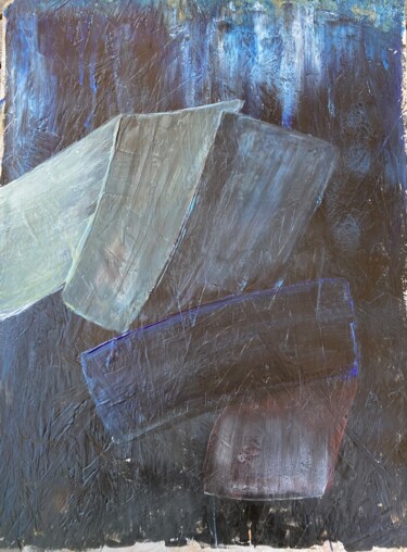 Peinture intitulée "Bleus" par Marie Cheze, Œuvre d'art originale, Acrylique