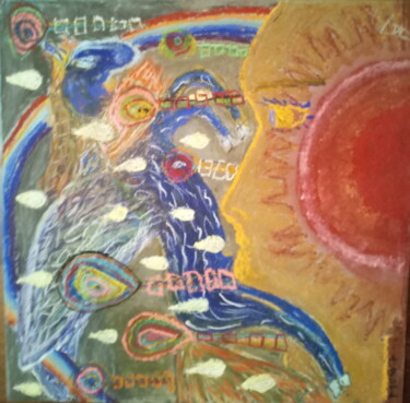 Pittura intitolato "CHEVAL AILE PAR SOI…" da Marie Christine Bessette, Opera d'arte originale, Pastello Montato su Altro pan…