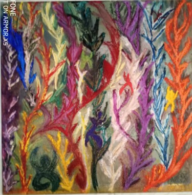 Malerei mit dem Titel "SAUVE QUI PEUT !" von Marie Christine Bessette, Original-Kunstwerk, Pastell Auf Andere starre Platte…