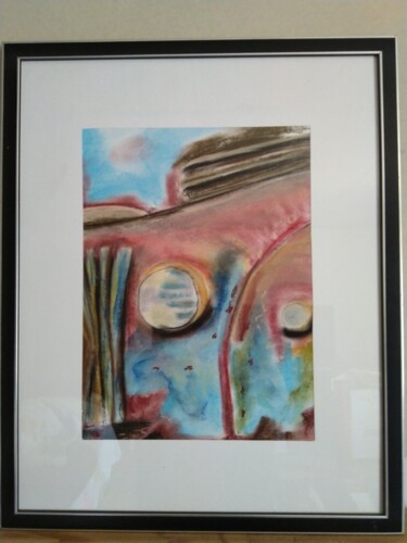 Drawing titled "Rouille" by Marie-Christine Couic, Original Artwork, Pastel