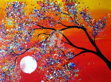 Картина под названием "Isys" - Marie-Christine Maudet, Подлинное произведение искусства, Акрил Установлен на Деревянная рама…