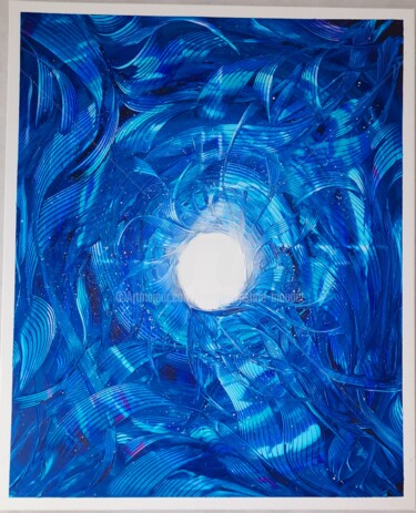 Pintura titulada "Infini" por Marie-Christine Maudet, Obra de arte original, Acrílico Montado en Bastidor de camilla de made…