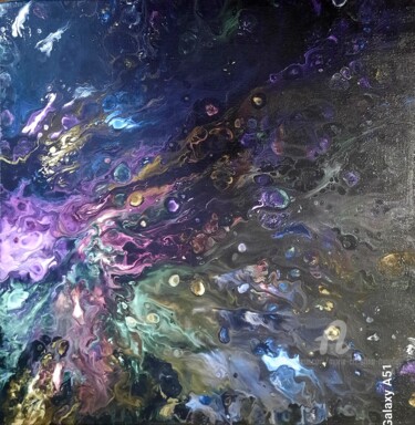 Картина под названием "Acrylique 06/2024" - Marie-Christine Maudet, Подлинное произведение искусства, Акрил Установлен на Де…