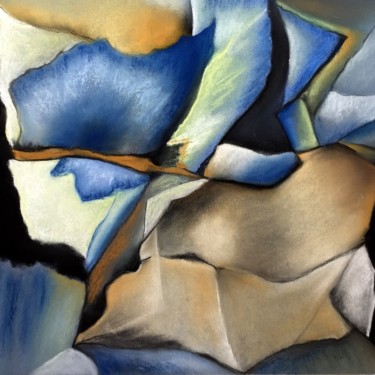 Malerei mit dem Titel "17-06-29  pastel" von Marie-Claude Baldi, Original-Kunstwerk, Pastell