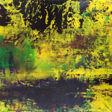 Картина под названием "18-08-14   acrylique" - Marie-Claude Baldi, Подлинное произведение искусства, Акрил Установлен на Дер…