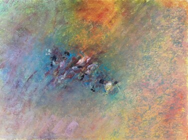 Malerei mit dem Titel "21-10-01   pastel" von Marie-Claude Baldi, Original-Kunstwerk, Pastell